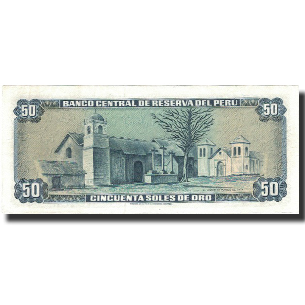Banknote, Peru, 50 Soles De Oro, 1972, 1972-05-04, KM:101b, AU(55-58)