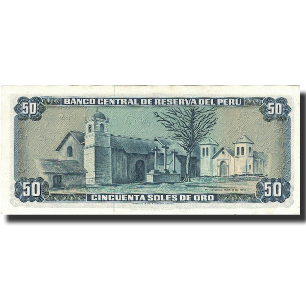 Banknote, Peru, 50 Soles De Oro, 1972, 1972-05-04, KM:101b, AU(55-58)