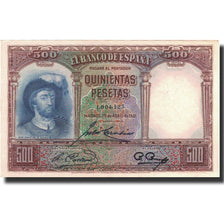 Banknote, Spain, 500 Pesetas, 1931, 1931-04-25, KM:84, UNC(60-62)