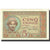 Billet, Madagascar, 5 Francs, 1937, KM:35, SPL