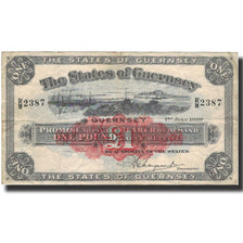 Banknote, Guernsey, 1 Pound, 1939, 1939-07-01, KM:16a, VF(20-25)