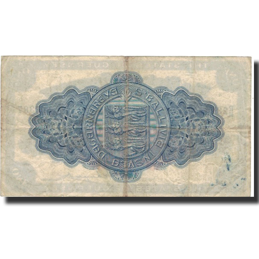 Banknote, Guernsey, 1 Pound, 1939, 1939-07-01, KM:16a, VF(20-25)