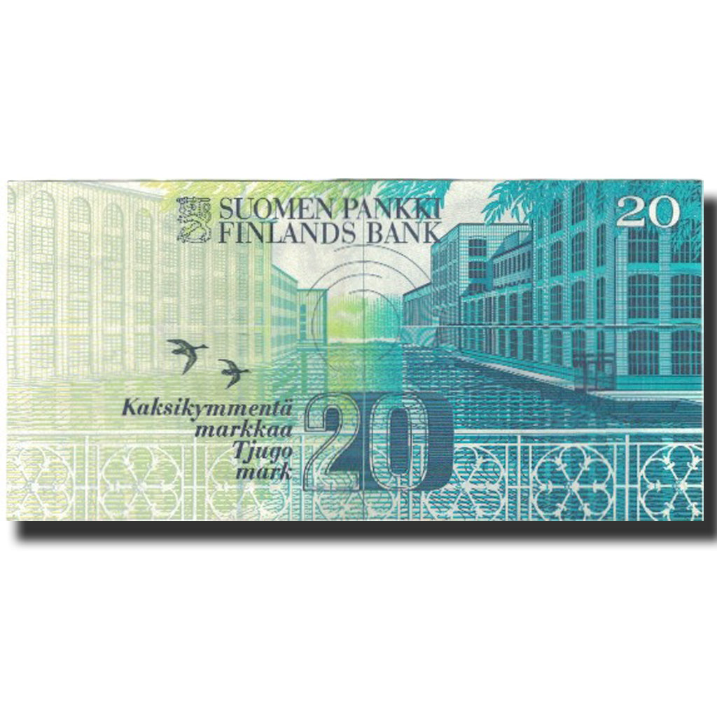 Banconote, Finlandia, 20 Markkaa, 1993, 1993, KM:122, BB