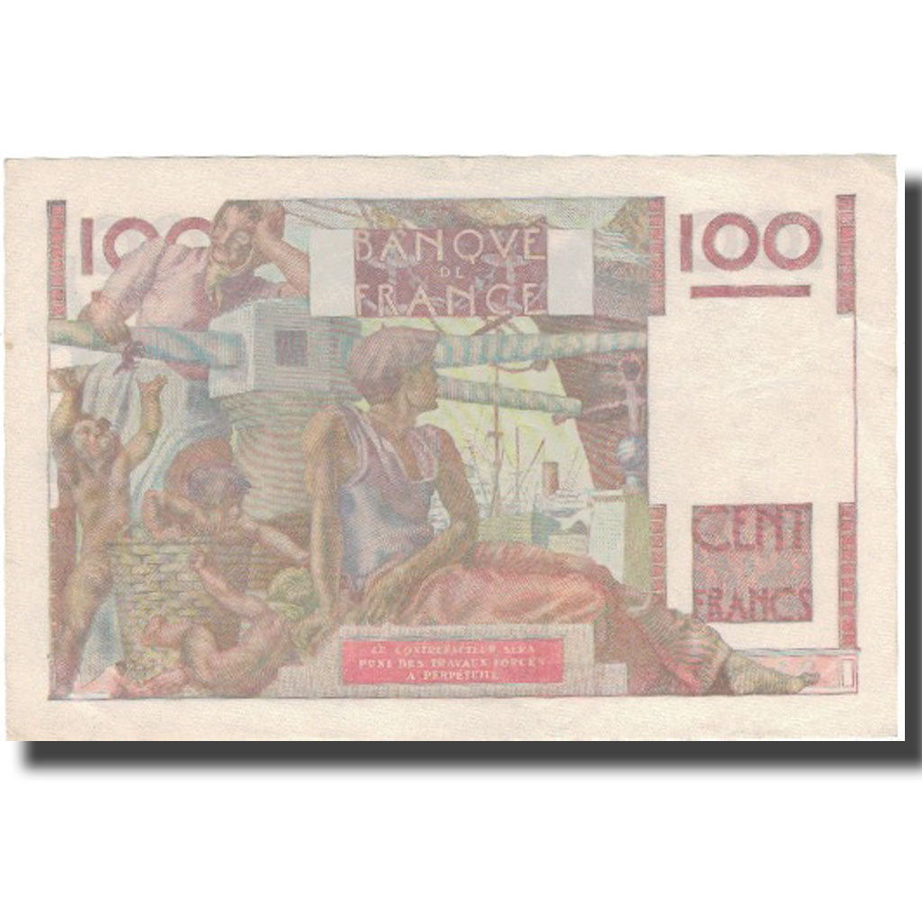 Francia, 100 Francs, Jeune Paysan, 1951, 1951-09-06, MBC+, KM:128d