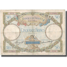 France, 50 Francs, Luc Olivier Merson, 1933, 1933-06-22, VF(20-25)