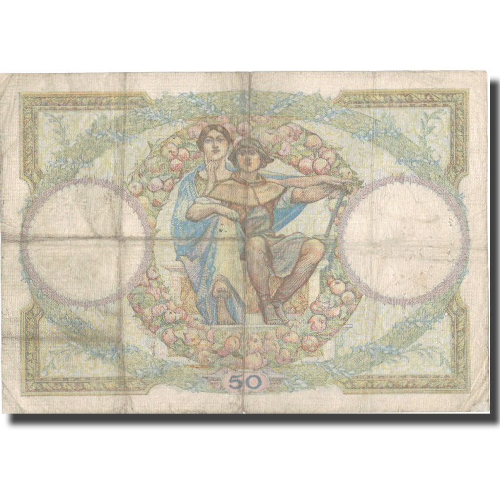 France, 50 Francs, Luc Olivier Merson, 1933, 1933-06-22, VF(20-25)