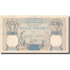 France, 1000 Francs, Cérès et Mercure, 1939, 1939-03-30, VF(20-25)