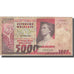 Billete, 5000 Francs = 1000 Ariary, Madagascar, KM:66a, BC