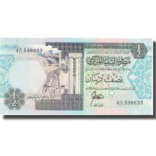 Banknote, Libya, 1/2 Dinar, Undated (2002), KM:63, UNC(63)