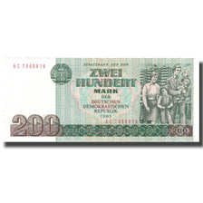 Biljet, Duitse Democratische Republiek, 200 Mark, 1985, 1985, KM:32, SPL