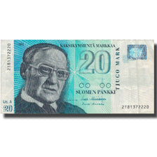 Banknote, Finland, 20 Markkaa, 1993, 1993, KM:123, VF(20-25)