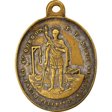 France, Medal, Saint Gorgon, Religions & beliefs, EF(40-45), Copper
