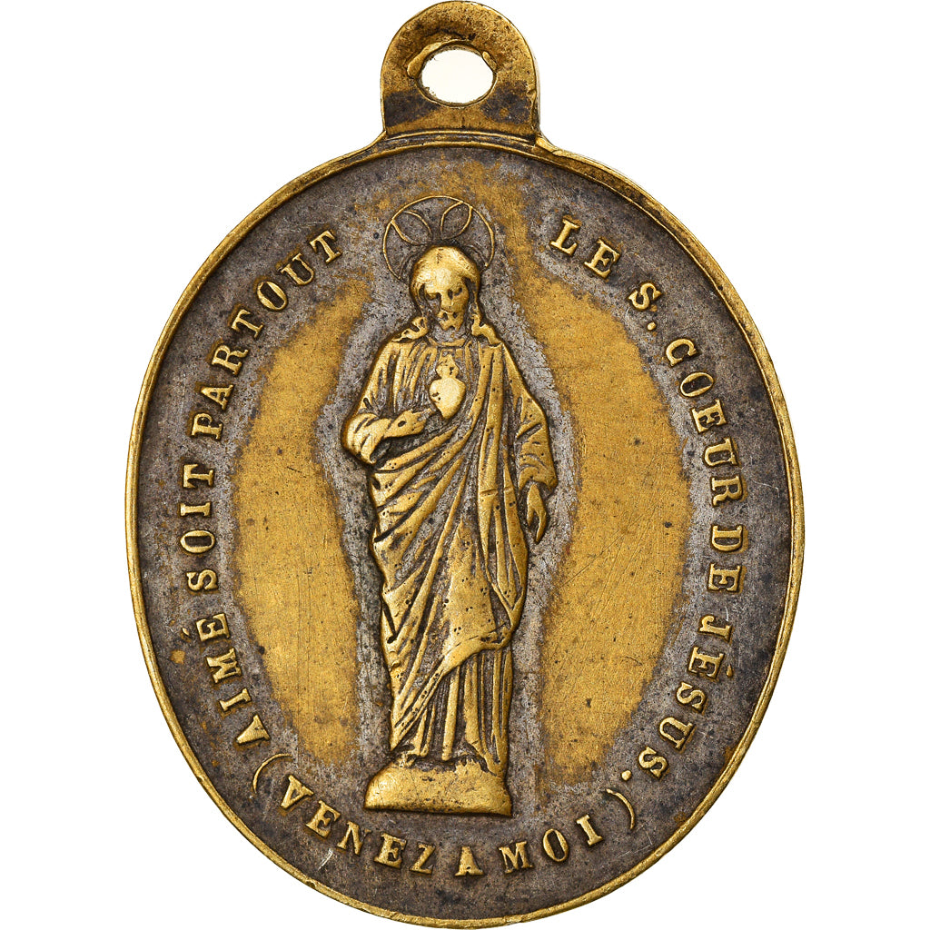 France, Medal, Saint Gorgon, Religions & beliefs, EF(40-45), Copper