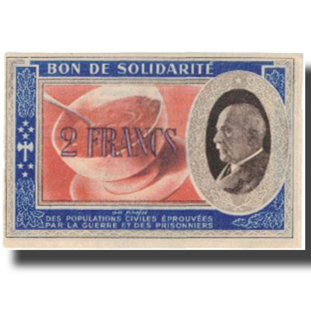 Francia, Bon de Solidarité, 2 Francs, 1941, SPL