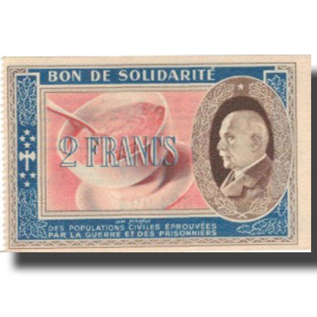 Francia, Bon de Solidarité, 2 Francs, 1941, FDS