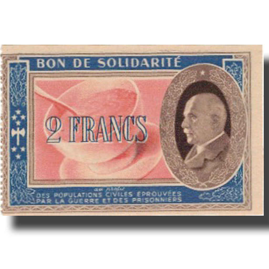 France, Bon de Solidarité, 2 Francs, 1941, UNC(65-70)