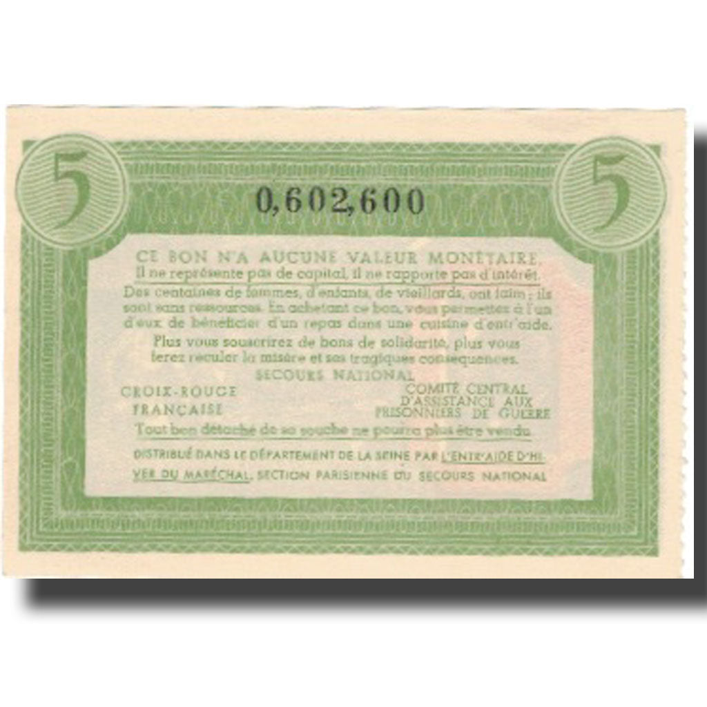 Frankrijk, Comité National, 5 Francs, SPL