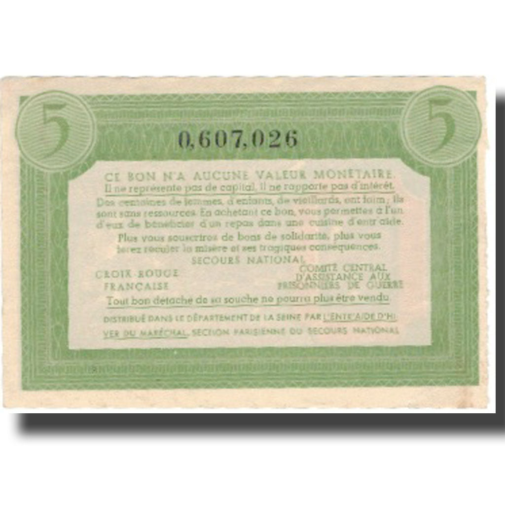Francia, Comité National, 5 Francs, SC