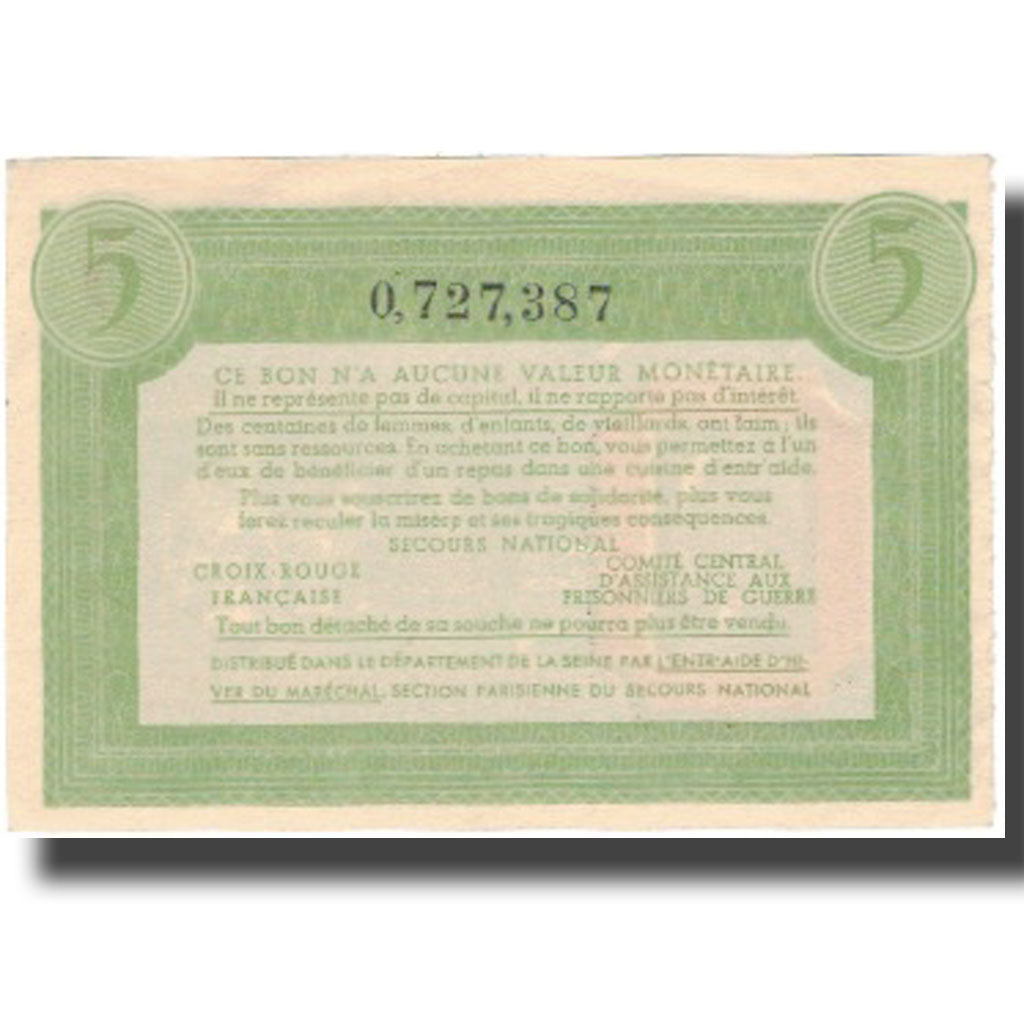 França, Comité National, 5 Francs, UNC(63)