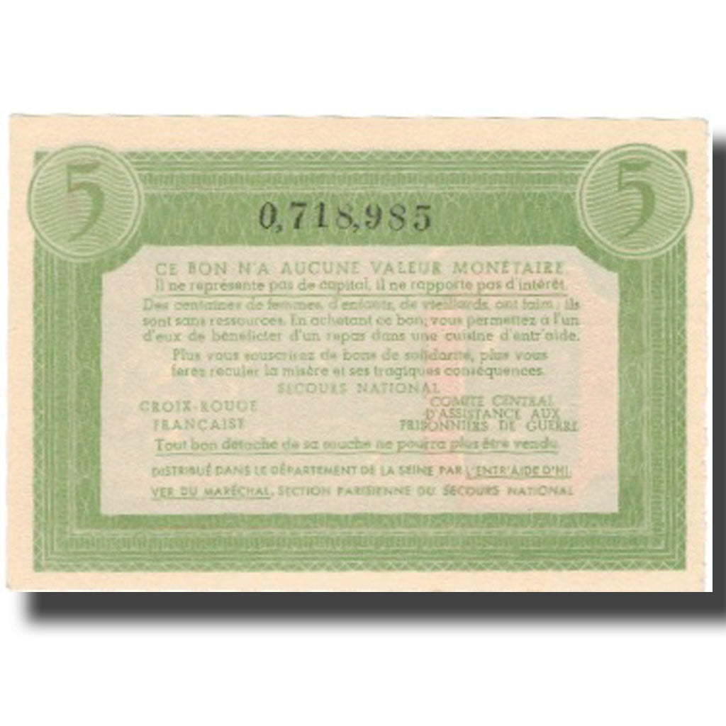 Francia, Comité National, 5 Francs, FDS