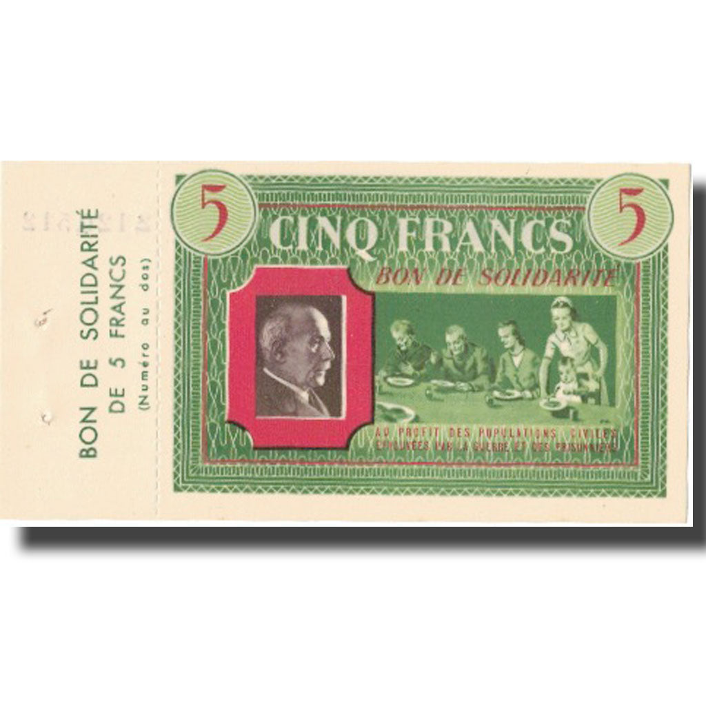 France, Comité National, 5 Francs, Undated (1941-44), UNC(63)