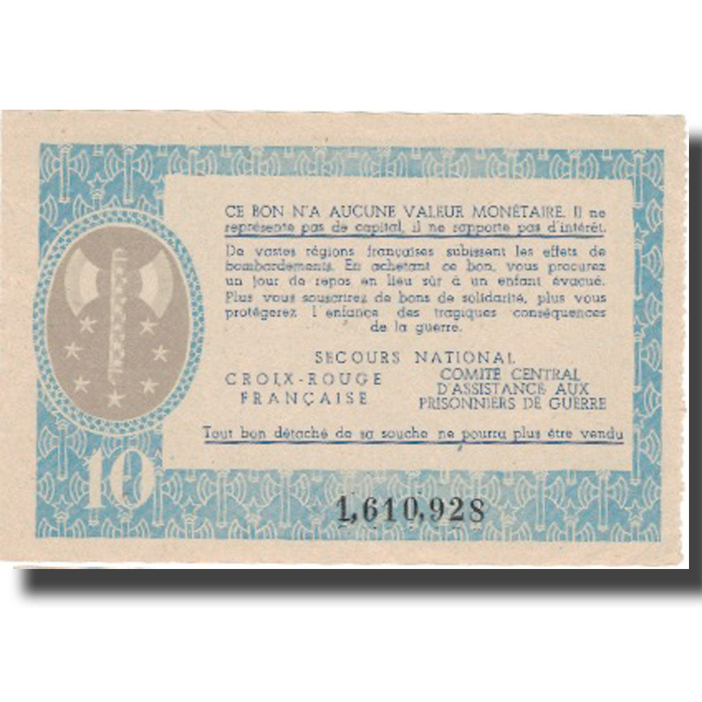 Frankrijk, Bon de Solidarité, 10 Francs, NIEUW