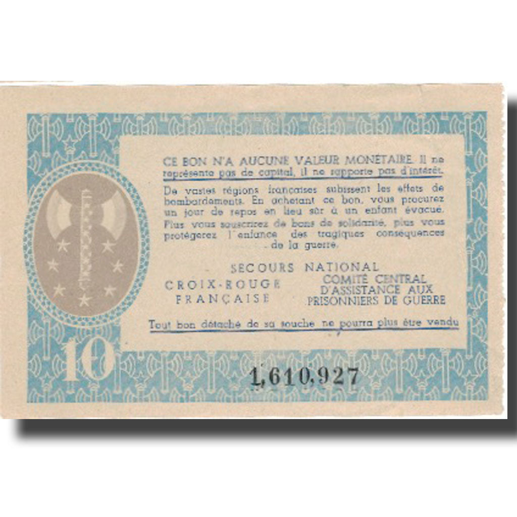 France, Bon de Solidarité, 10 Francs, UNC(63)