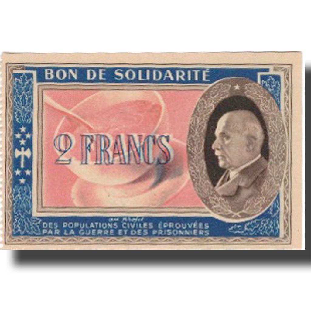 France, Bon de Solidarité, 2 Francs, 1941, UNC(65-70)