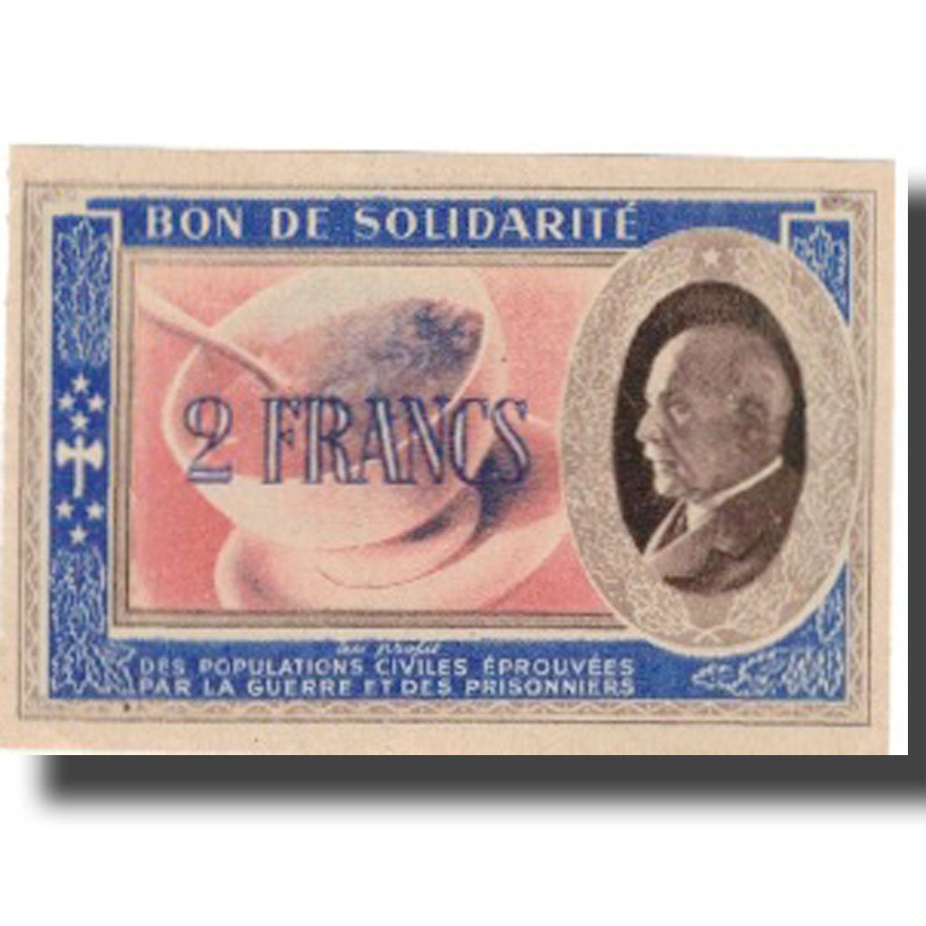 France, Bon de Solidarité, 2 Francs, 1941, UNC(65-70)