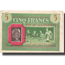 Francja, Comité National, 5 Francs, Undated, AU(50-53)