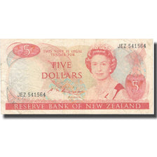 Billete, 5 Dollars, Undated (1981-92), Nueva Zelanda, KM:171b, BC+