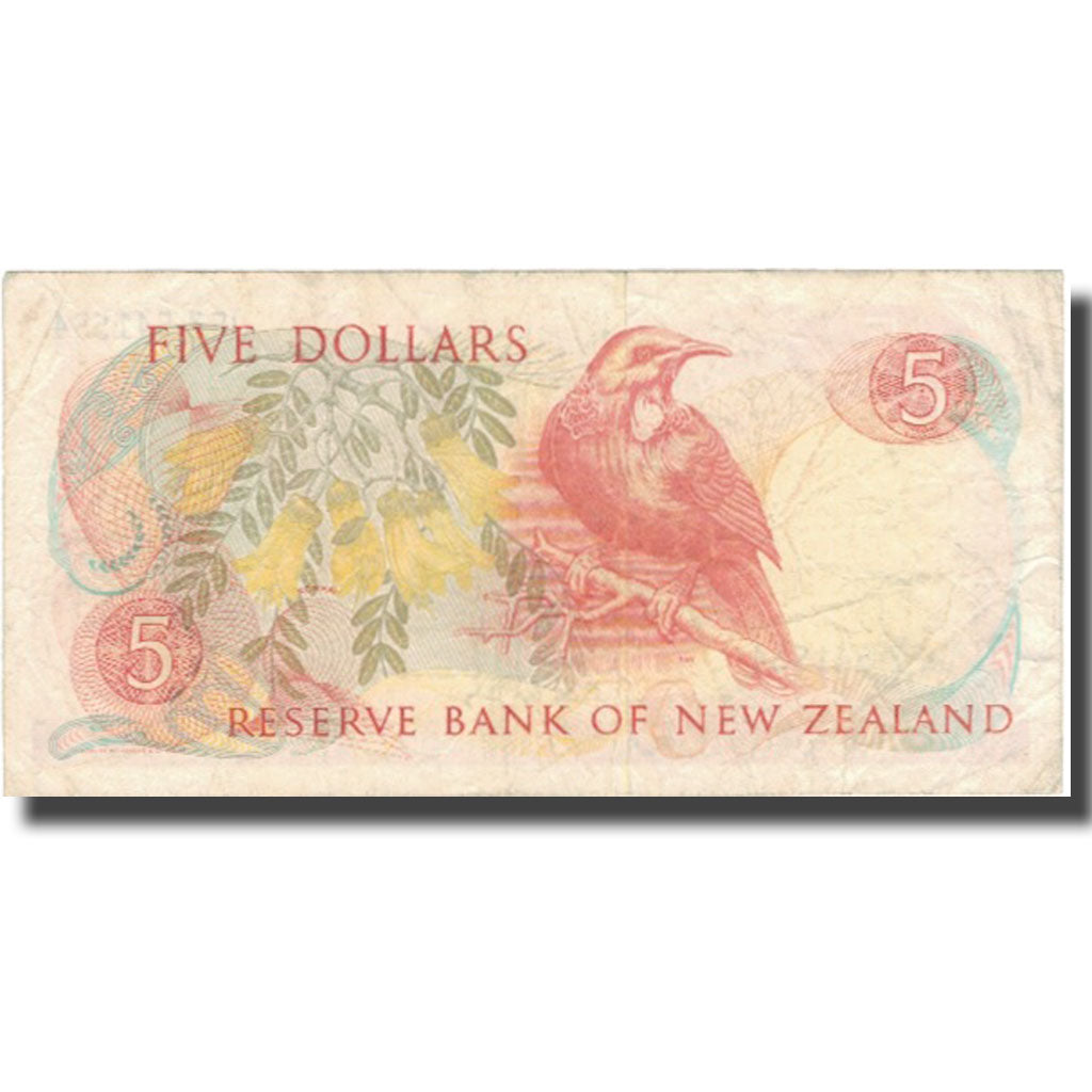 Banknote, New Zealand, 5 Dollars, Undated (1981-92), KM:171b, VF(30-35)