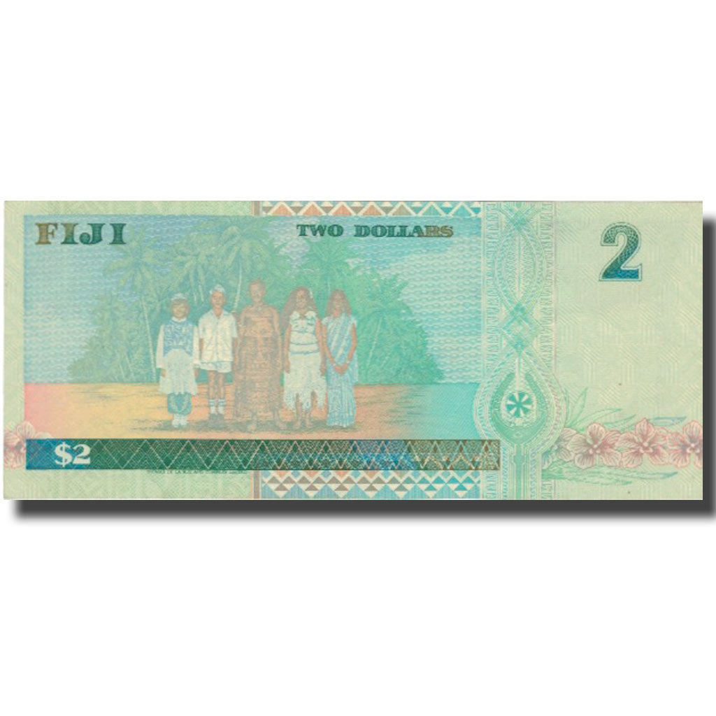 Banknote, Fiji, 2 Dollars, Undated (1996), KM:96b, AU(50-53)