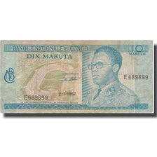 Banknote, Congo Democratic Republic, 10 Makuta, 1970, 1970-01-21, KM:9a
