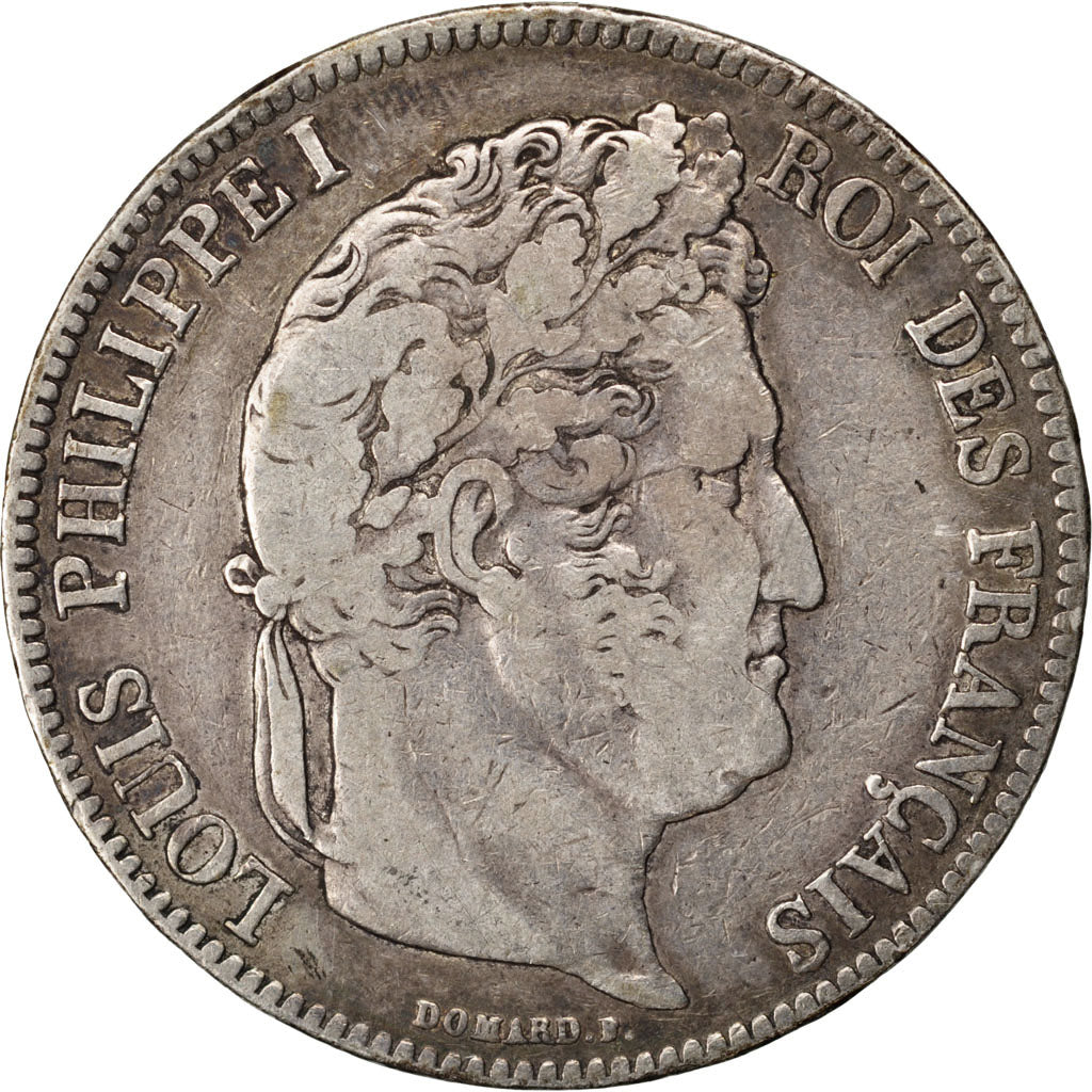 FRANCE, Louis-Philippe, 5 Francs, 1834, Bayonne, KM #749.8, VF(20-25), Silver,..