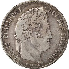 FRANCE, Louis-Philippe, 5 Francs, 1834, Bayonne, KM #749.8, VF(20-25), Silver,..