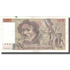 France, 100 Francs, Delacroix, 1995, 1995, TTB, Fayette:69.2b, KM:154h