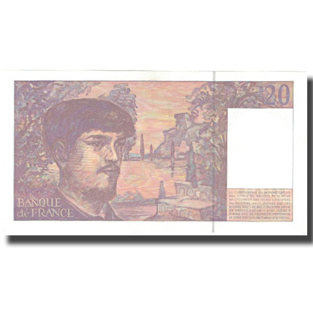 France, 20 Francs, Debussy, 1997, 1997, SPL+, Fayette:66ter.2, KM:151i