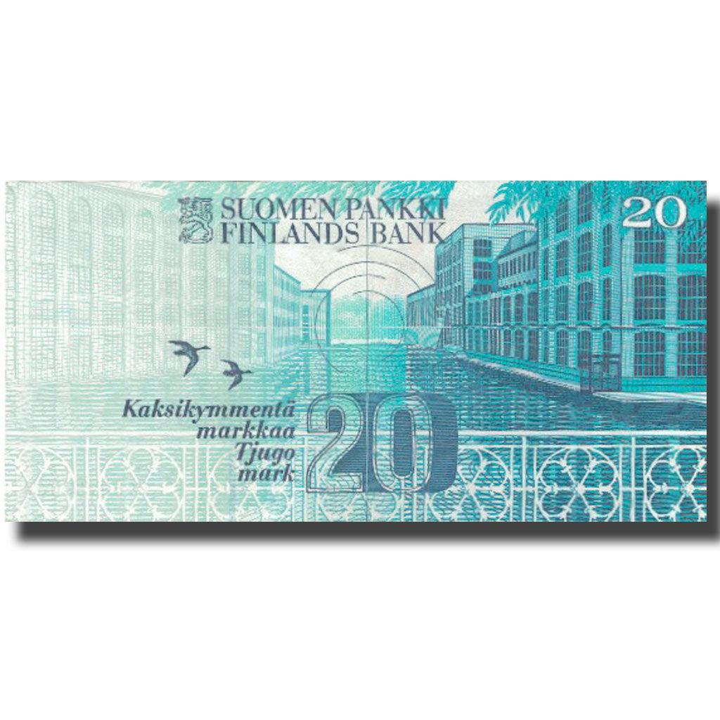 Billete, 20 Markkaa, 1993, Finlandia, 1993, KM:123, MBC