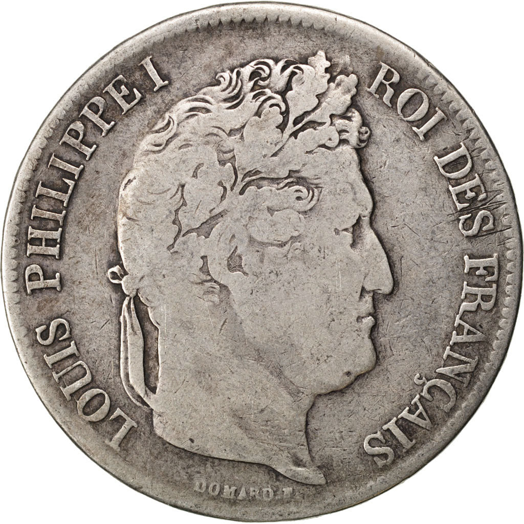Louis Philippe I, 5 Francs tête laurée