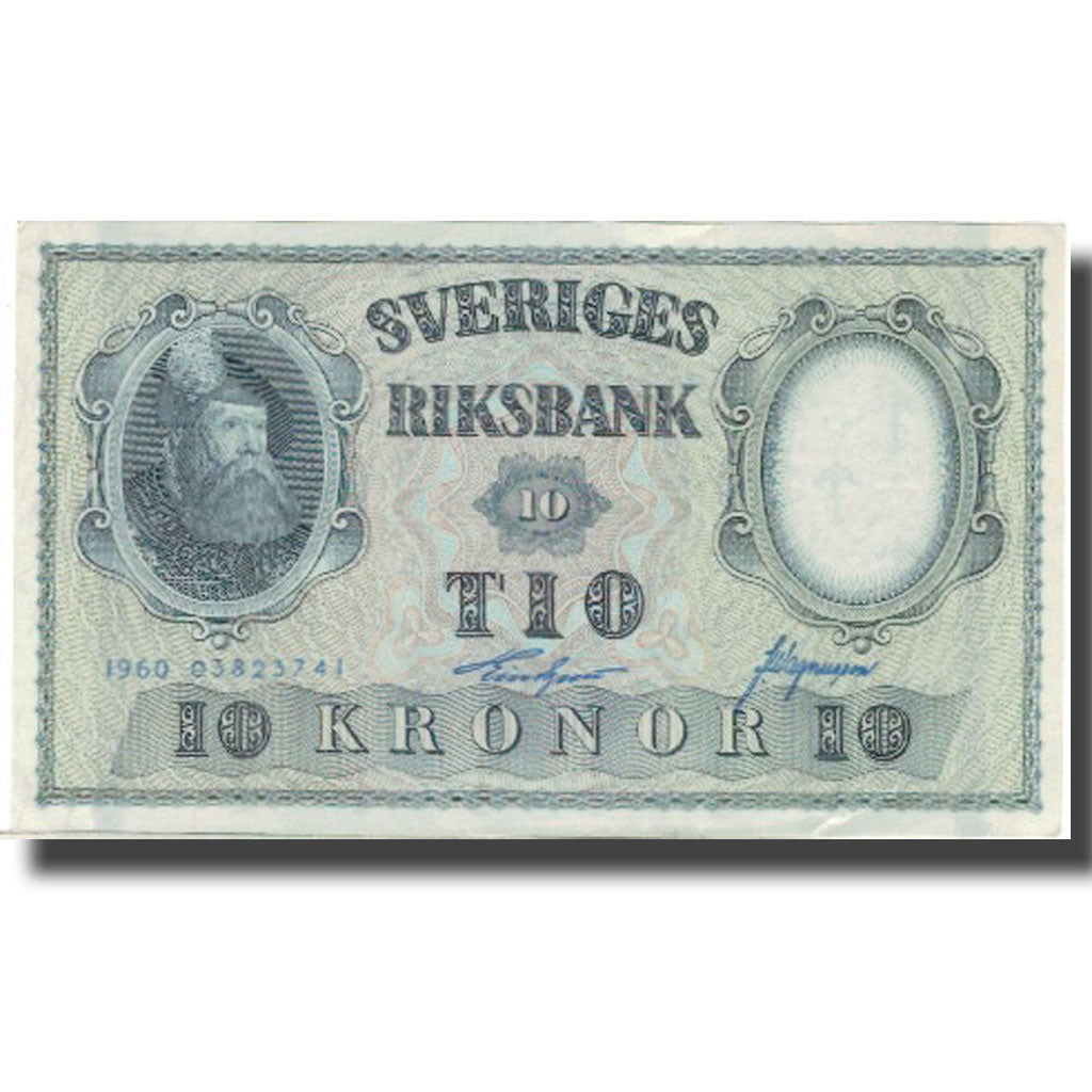 Banconote, Svezia, 10 Kronor, 1960, 1960, KM:43h, BB+