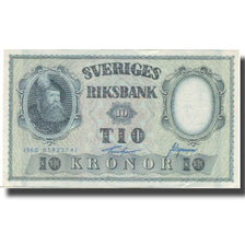 Banconote, Svezia, 10 Kronor, 1960, 1960, KM:43h, BB+