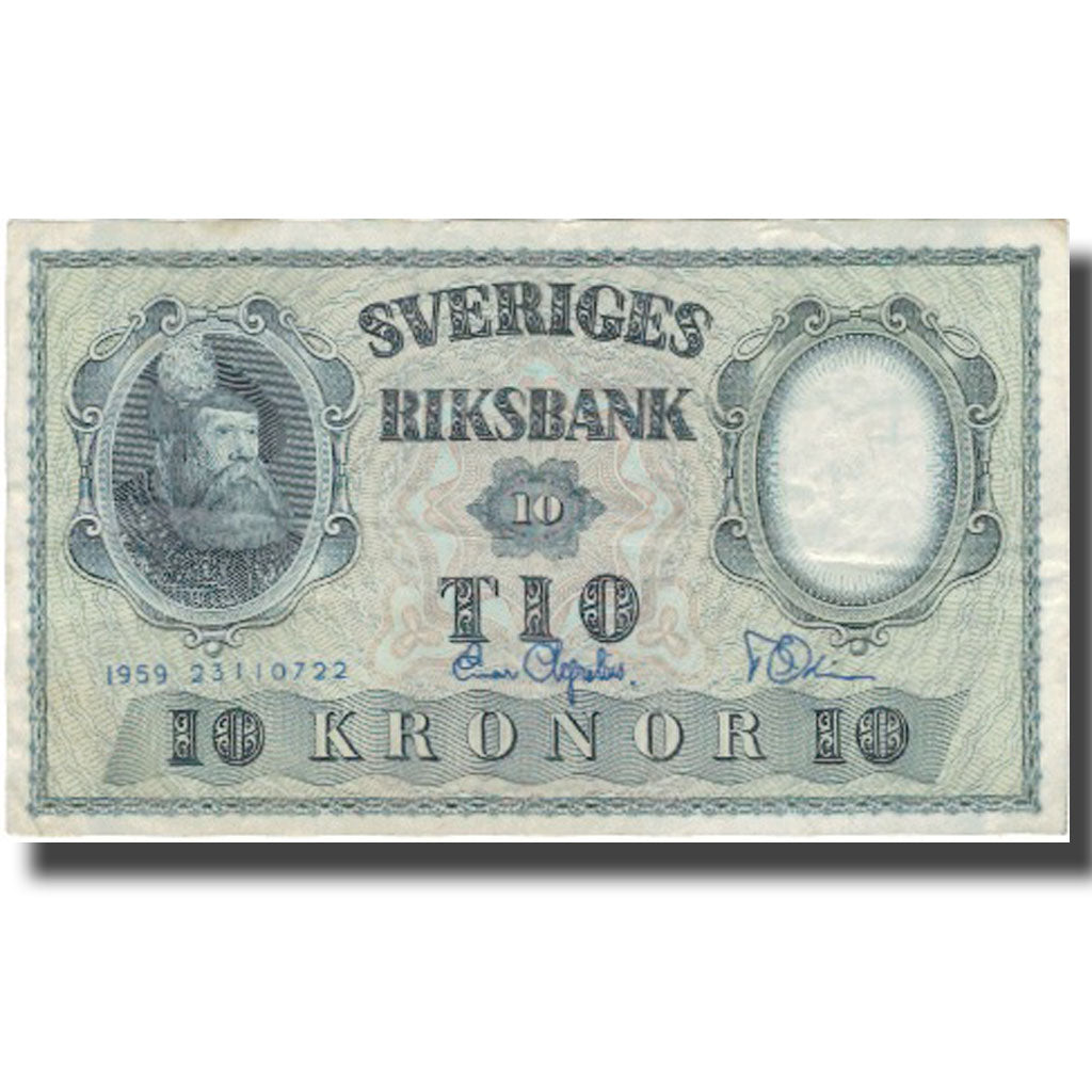 Banknote, Sweden, 10 Kronor, 1959, 1959, KM:43g, EF(40-45)