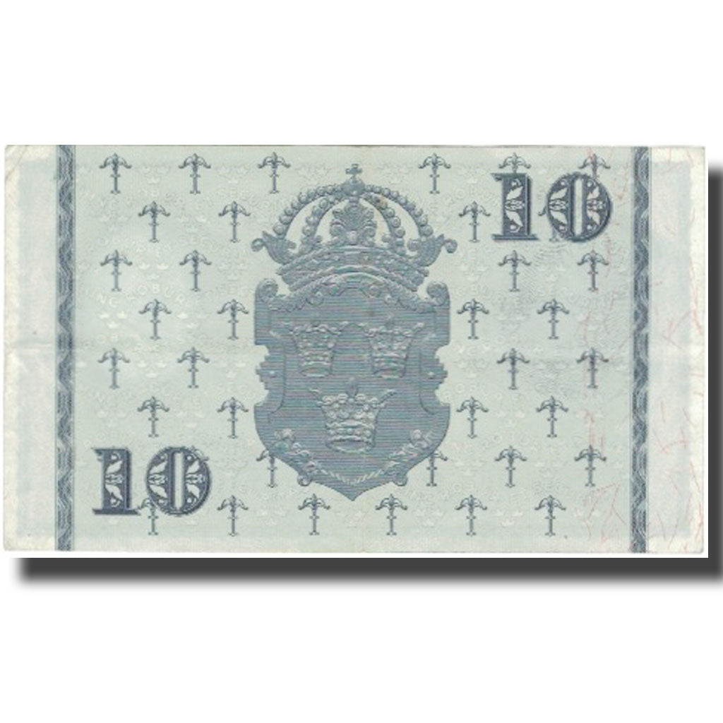 Billete, 10 Kronor, 1958, Suecia, 1958, KM:43e, BC+