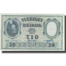 Banconote, Svezia, 10 Kronor, 1958, 1958, KM:43e, BB
