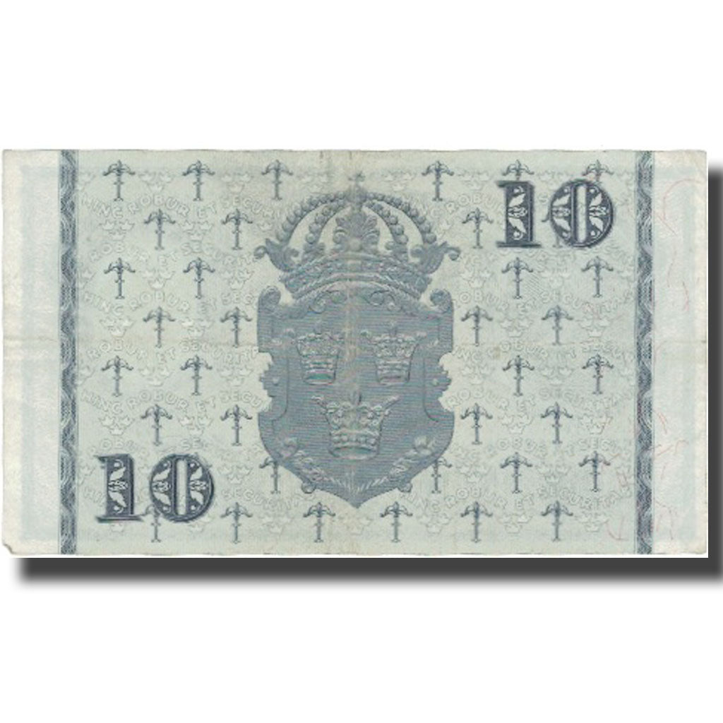 Banconote, Svezia, 10 Kronor, 1958, 1958, KM:43e, BB