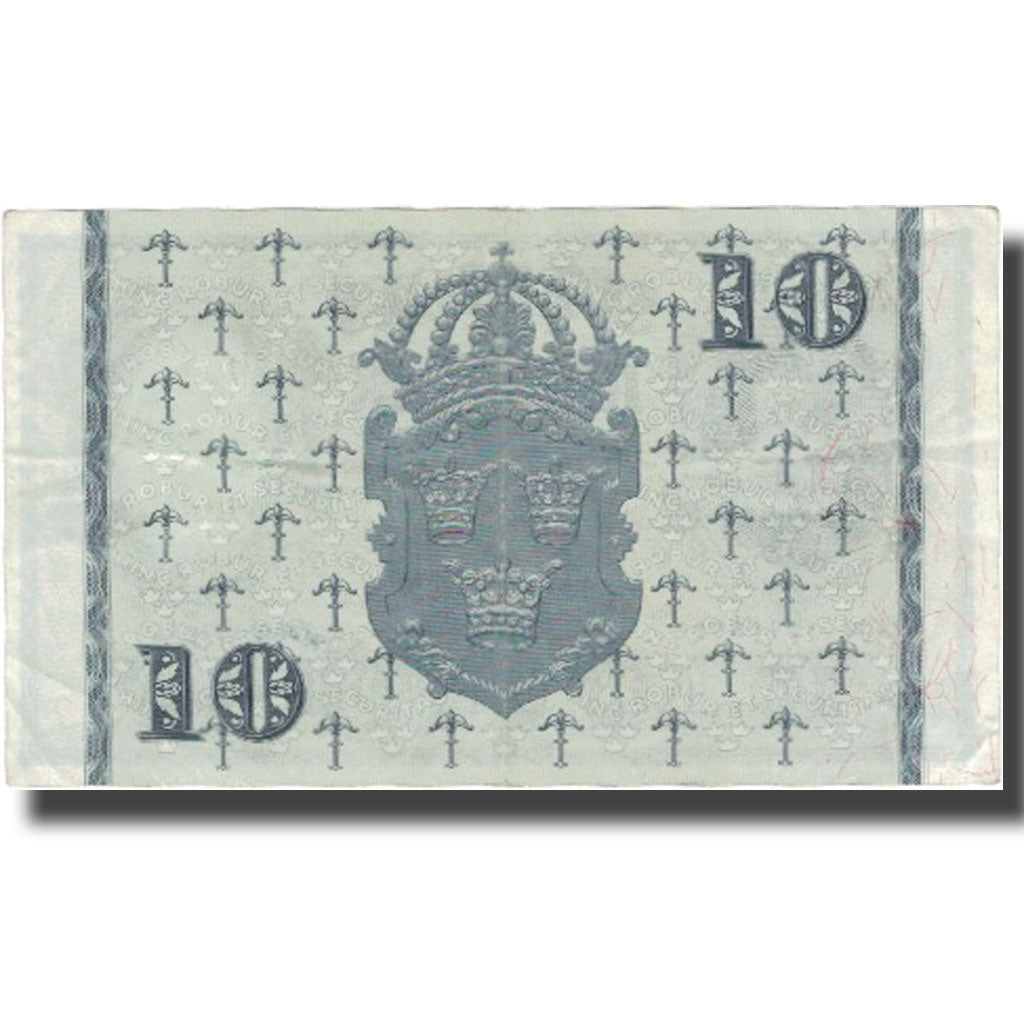 Billete, 10 Kronor, 1958, Suecia, 1958, KM:43e, MBC