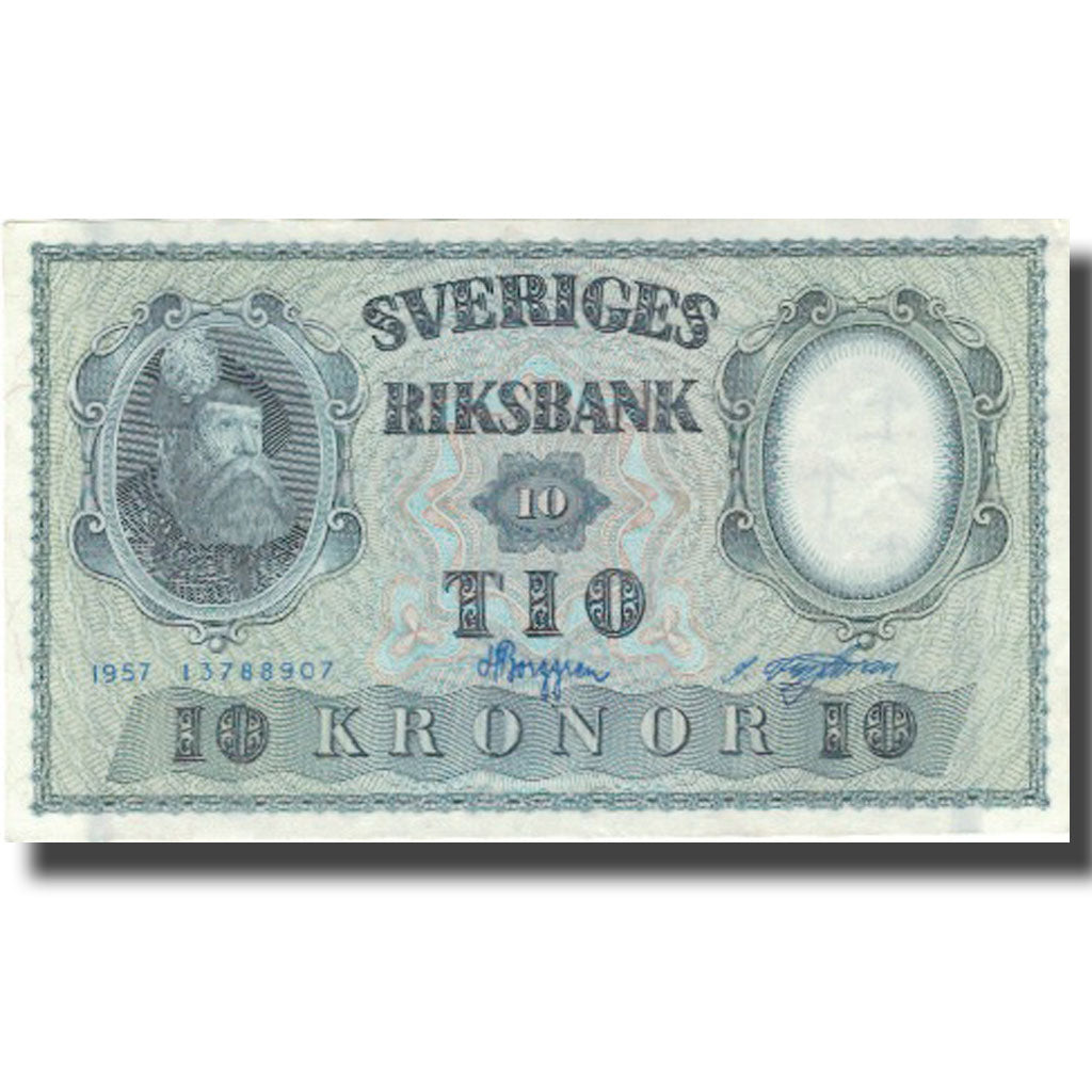 Banconote, Svezia, 10 Kronor, 1957, 1957, KM:43d, BB+