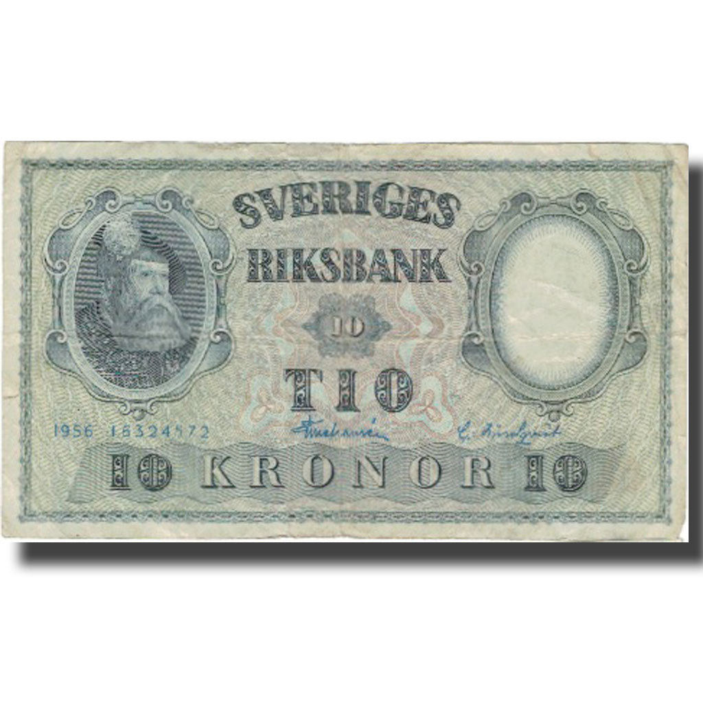 Banknote, Sweden, 10 Kronor, 1957, 1957, KM:43d, AU(50-53)
