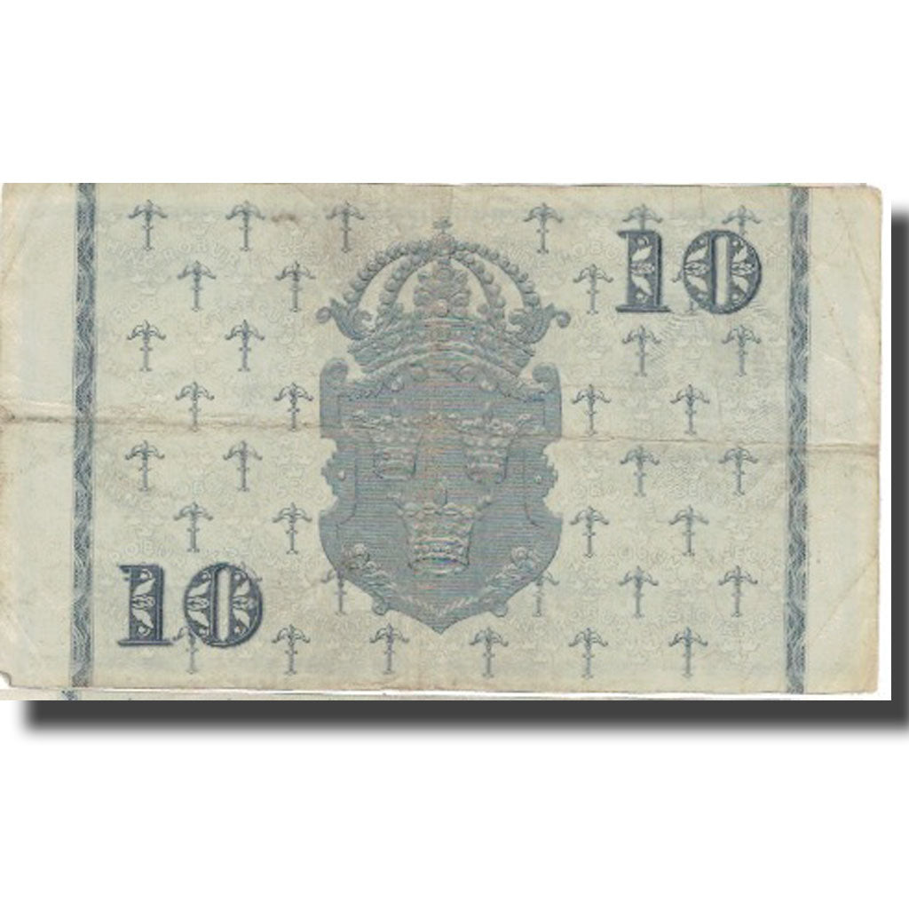 Billet, Suède, 10 Kronor, 1953, 1953, KM:43a, TB